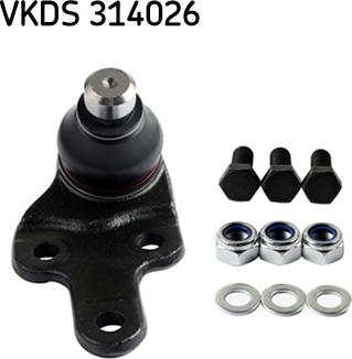 SKF VKDS 314026 - Balst / Virzošais šarnīrs ps1.lv