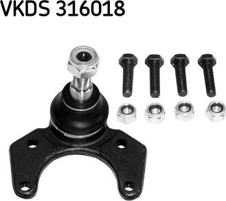 SKF VKDS 316018 - Balst / Virzošais šarnīrs ps1.lv