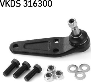 SKF VKDS 316300 - Balst / Virzošais šarnīrs ps1.lv