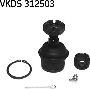 SKF VKDS 312503 - Balst / Virzošais šarnīrs ps1.lv