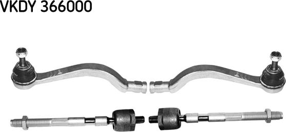 SKF VKDY 366000 - Remkomplekts, Stūres šķērsstiepņa šarnīrs ps1.lv