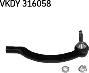 SKF VKDY 316058 - Stūres šķērsstiepņa uzgalis ps1.lv