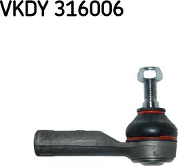 SKF VKDY 316006 - Stūres šķērsstiepņa uzgalis ps1.lv
