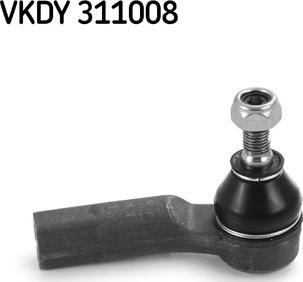 SKF VKDY 311008 - Stūres šķērsstiepņa uzgalis ps1.lv