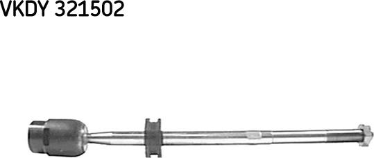 SKF VKDY 321502 - Aksiālais šarnīrs, Stūres šķērsstiepnis ps1.lv