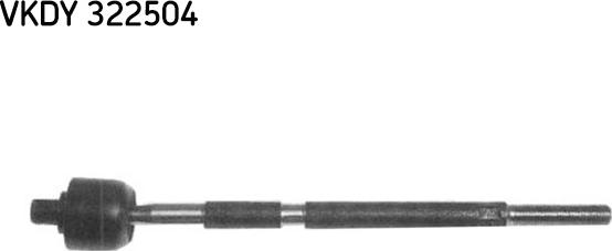 SKF VKDY 322504 - Aksiālais šarnīrs, Stūres šķērsstiepnis ps1.lv