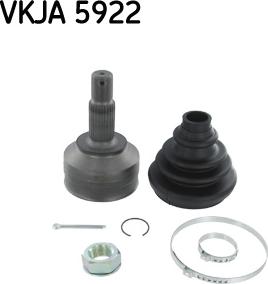 SKF VKJA 5922 - Šarnīru komplekts, Piedziņas vārpsta ps1.lv