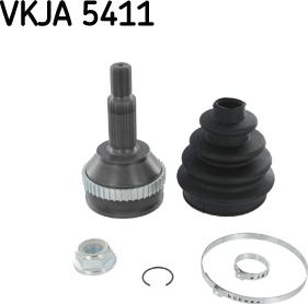 SKF VKJA 5411 - Šarnīru komplekts, Piedziņas vārpsta ps1.lv