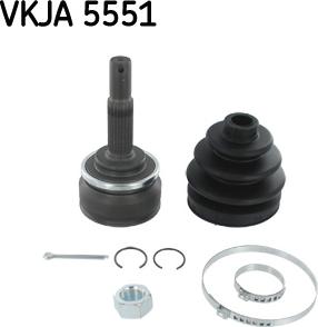 SKF VKJA 5551 - Šarnīru komplekts, Piedziņas vārpsta ps1.lv