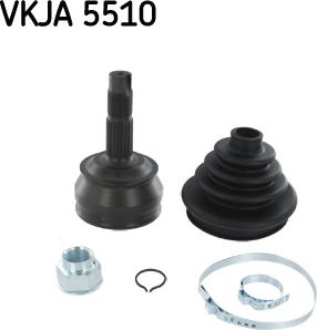 SKF VKJA 5510 - Šarnīru komplekts, Piedziņas vārpsta ps1.lv