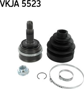 SKF VKJA 5523 - Šarnīru komplekts, Piedziņas vārpsta ps1.lv