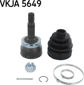 SKF VKJA 5649 - Šarnīru komplekts, Piedziņas vārpsta ps1.lv