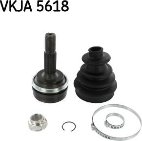 SKF VKJA 5618 - Šarnīru komplekts, Piedziņas vārpsta ps1.lv