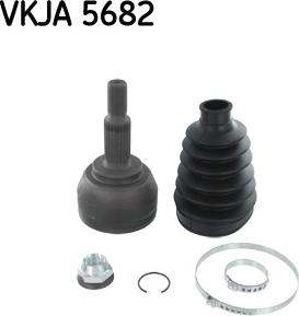 SKF VKJA 5682 - Šarnīru komplekts, Piedziņas vārpsta ps1.lv