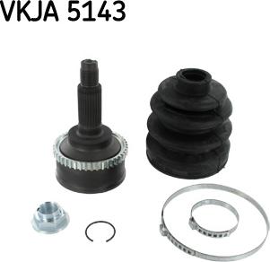 SKF VKJA 5143 - Šarnīru komplekts, Piedziņas vārpsta ps1.lv