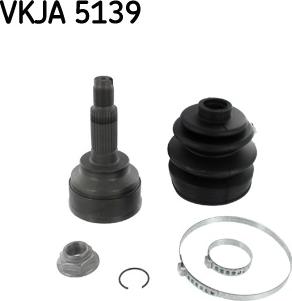 SKF VKJA 5139 - Šarnīru komplekts, Piedziņas vārpsta ps1.lv