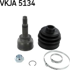 SKF VKJA 5134 - Šarnīru komplekts, Piedziņas vārpsta ps1.lv