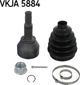 SKF VKJA 5884 - Šarnīru komplekts, Piedziņas vārpsta ps1.lv