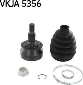 SKF VKJA 5356 - Šarnīru komplekts, Piedziņas vārpsta ps1.lv