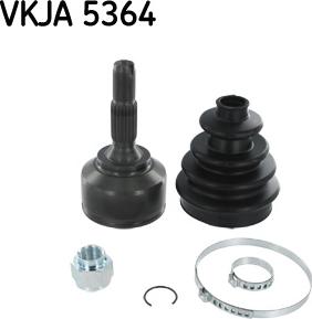 SKF VKJA 5364 - Šarnīru komplekts, Piedziņas vārpsta ps1.lv