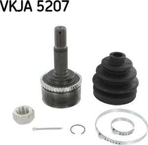 SKF VKJA 5207 - Šarnīru komplekts, Piedziņas vārpsta ps1.lv