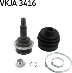 SKF VKJA 3416 - Šarnīru komplekts, Piedziņas vārpsta ps1.lv