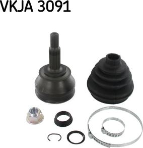 SKF VKJA 3091 - Šarnīru komplekts, Piedziņas vārpsta ps1.lv