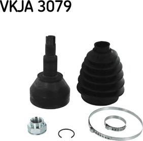 SKF VKJA 3079 - Šarnīru komplekts, Piedziņas vārpsta ps1.lv