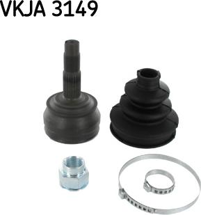 SKF VKJA 3149 - Šarnīru komplekts, Piedziņas vārpsta ps1.lv