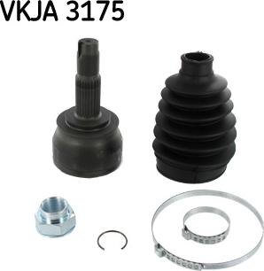 SKF VKJA 3175 - Šarnīru komplekts, Piedziņas vārpsta ps1.lv