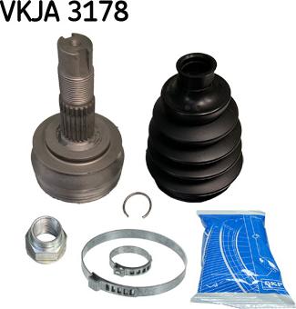 SKF VKJA 3178 - Šarnīru komplekts, Piedziņas vārpsta ps1.lv