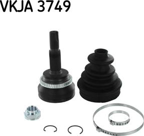 SKF VKJA 3749 - Šarnīru komplekts, Piedziņas vārpsta ps1.lv