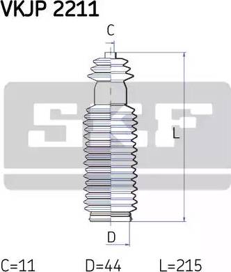 SKF VKJP 2211 - Putekļusargu komplekts, Stūres iekārta ps1.lv