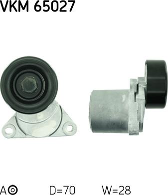 SKF VKM 65027 - Parazīt / Vadrullītis, Ķīļrievu siksna ps1.lv