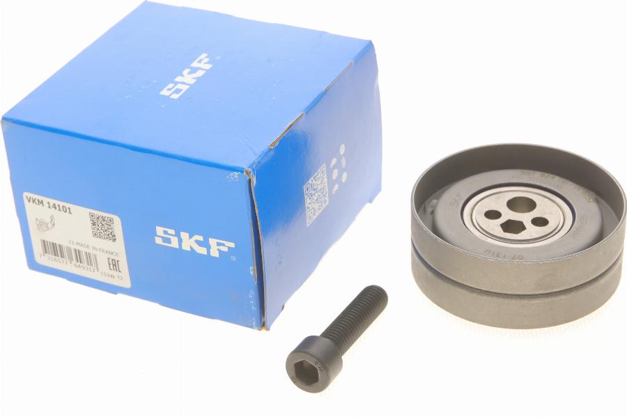 SKF VKM 14101 - Spriegotājrullītis, Gāzu sadales mehānisma piedziņas siksna ps1.lv