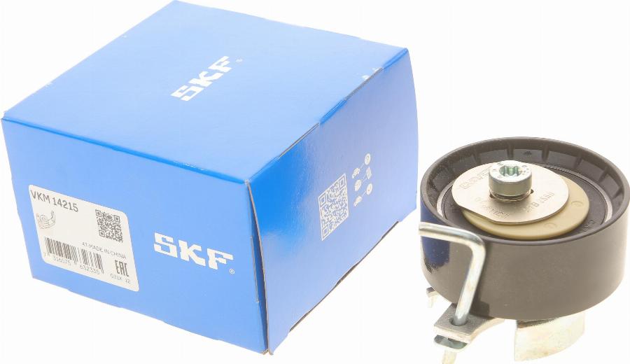 SKF VKM 14215 - Spriegotājrullītis, Gāzu sadales mehānisma piedziņas siksna ps1.lv