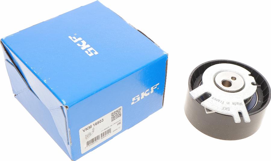 SKF VKM 16503 - Spriegotājrullītis, Gāzu sadales mehānisma piedziņas siksna ps1.lv