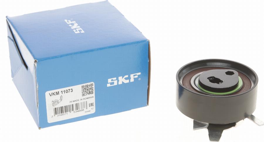 SKF VKM 11073 - Spriegotājrullītis, Gāzu sadales mehānisma piedziņas siksna ps1.lv