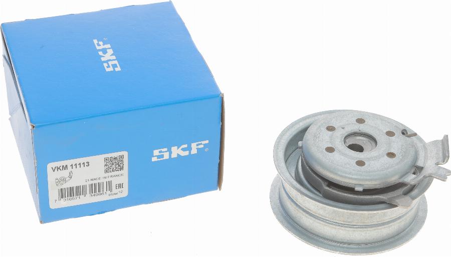 SKF VKM 11113 - Spriegotājrullītis, Gāzu sadales mehānisma piedziņas siksna ps1.lv