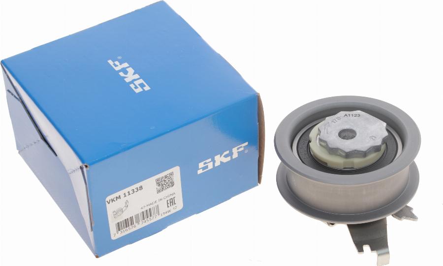 SKF VKM 11338 - Spriegotājrullītis, Gāzu sadales mehānisma piedziņas siksna ps1.lv