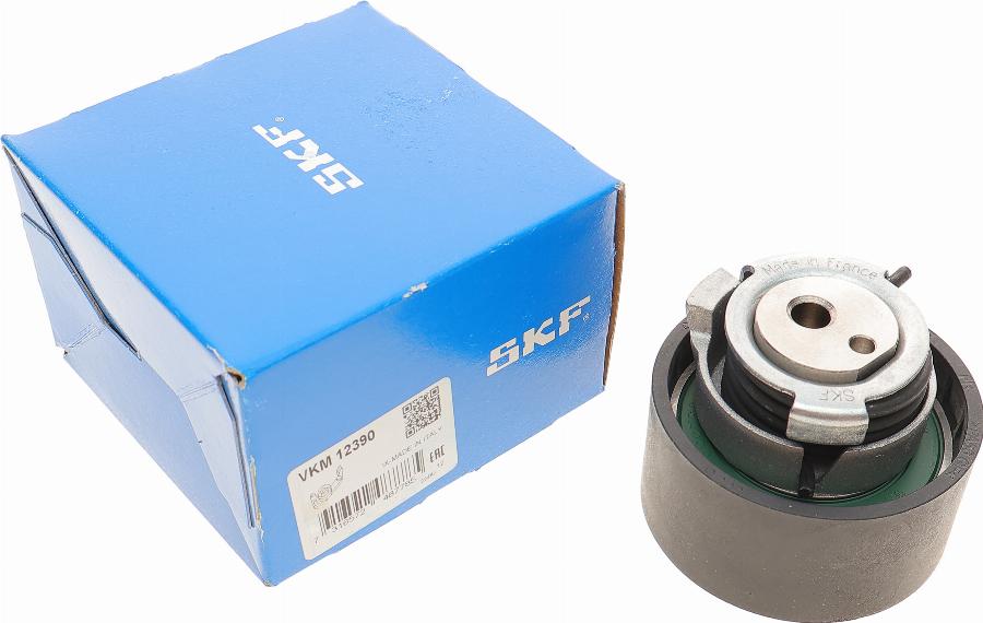 SKF VKM 12390 - Spriegotājrullītis, Gāzu sadales mehānisma piedziņas siksna ps1.lv