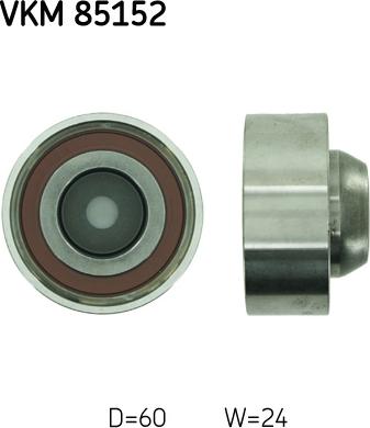 SKF VKM 85152 - Parazīt / Vadrullītis, Zobsiksna ps1.lv