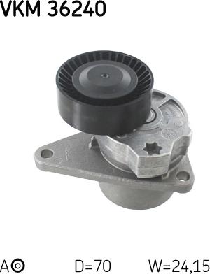 SKF VKM 36240 - Parazīt / Vadrullītis, Ķīļrievu siksna ps1.lv