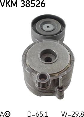 SKF VKM 38526 - Parazīt / Vadrullītis, Ķīļrievu siksna ps1.lv