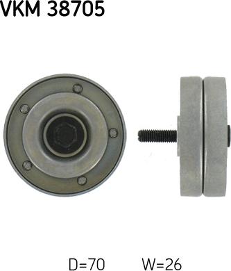 SKF VKM 38705 - Parazīt / Vadrullītis, Ķīļrievu siksna ps1.lv