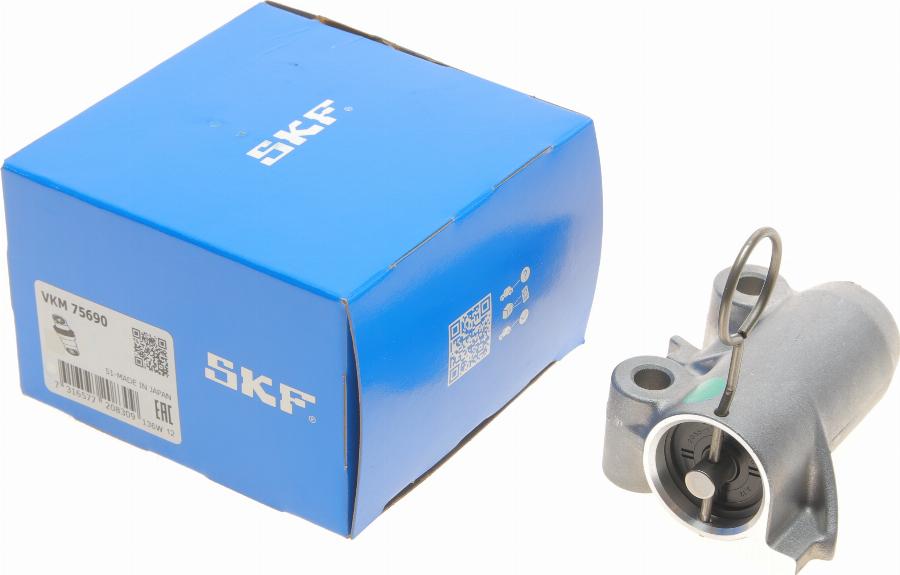 SKF VKM 75690 - Spriegotājrullītis, Gāzu sadales mehānisma piedziņas siksna ps1.lv