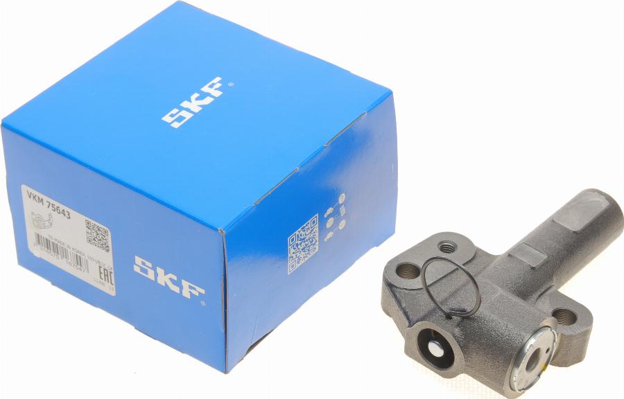 SKF VKM 75643 - Spriegotājrullītis, Gāzu sadales mehānisma piedziņas siksna ps1.lv