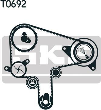 SKF VKMA 94919 - Zobsiksnas komplekts ps1.lv