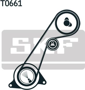 SKF VKMA 94616 - Zobsiksnas komplekts ps1.lv