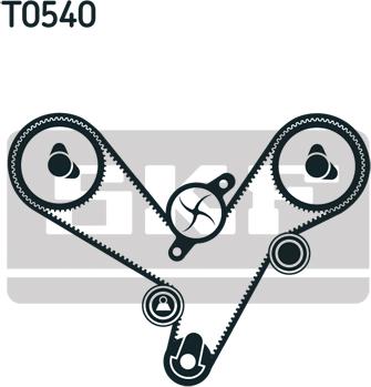 SKF VKMA 95913-1 - Zobsiksnas komplekts ps1.lv